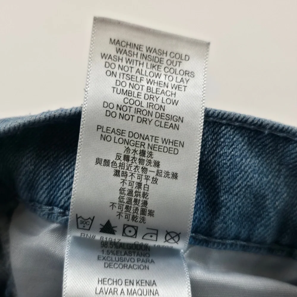 Levi's 511 Slim Jeans Boys 16 Reg Blue Light Wash Stretch Denim 28x28 9067-L3C